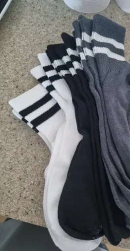 Crew Pilates grip socks photographed by Hannah J., verified buyer