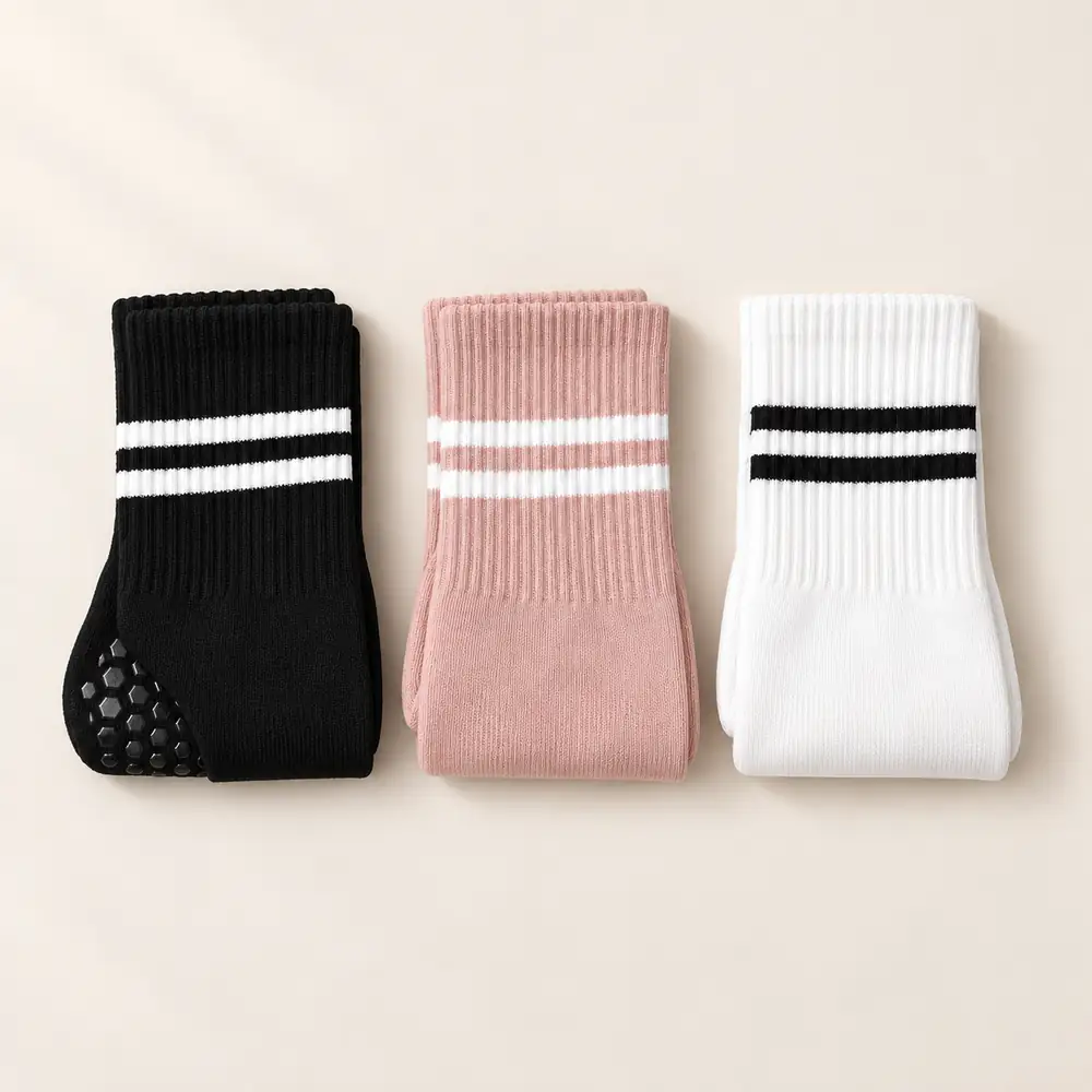 3 pairs of Pilates grip socks